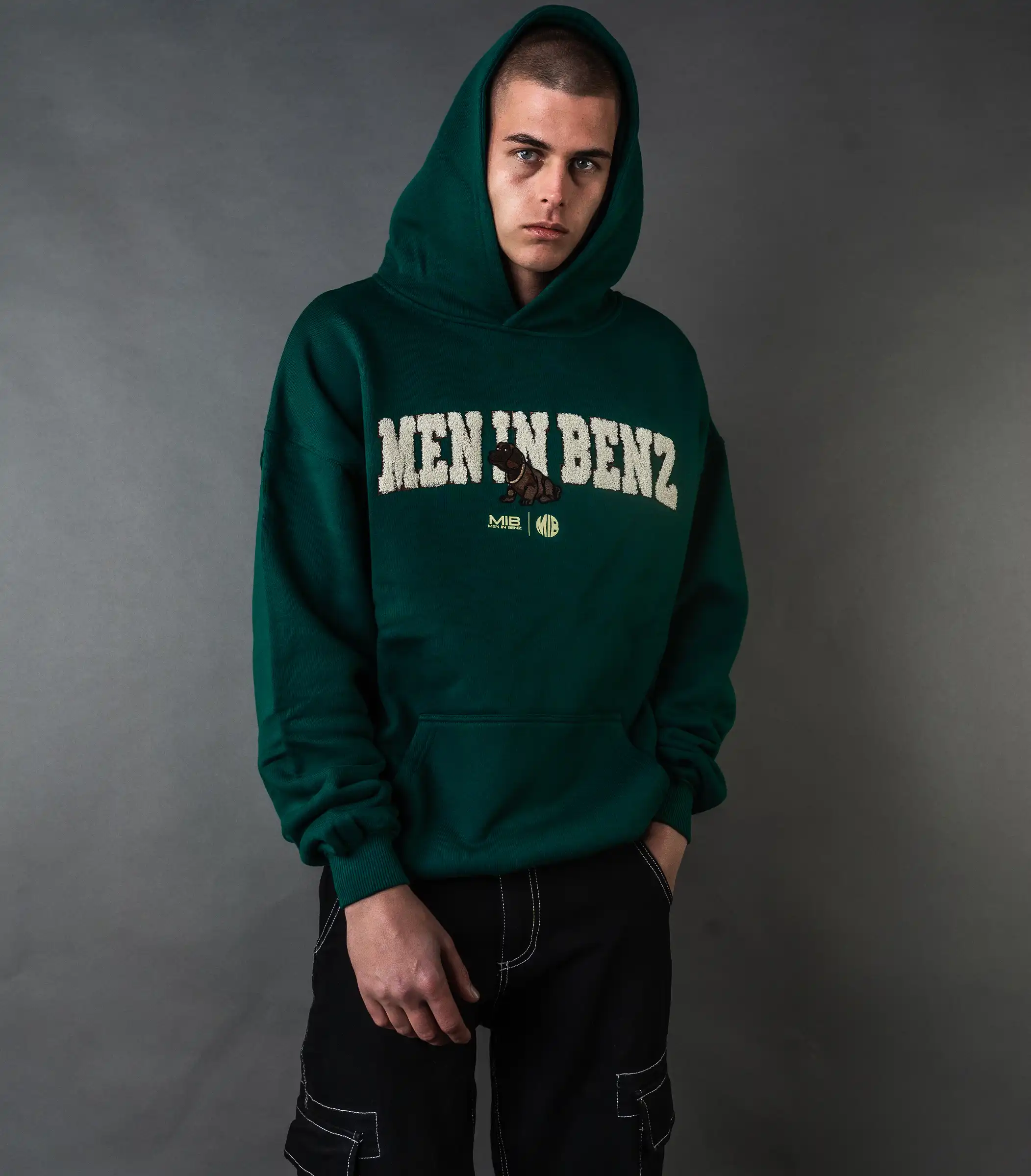 MIB Essential Hoodie (groen), groen, MIB03001J-1XL005