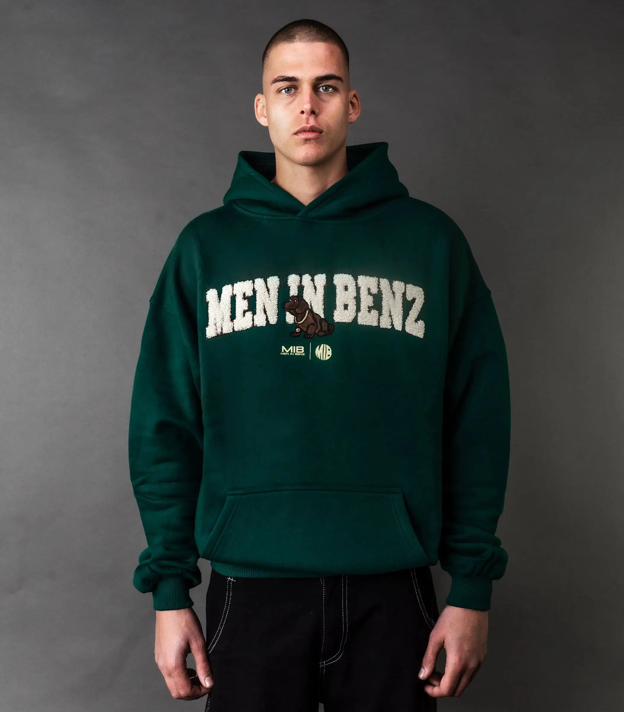 MIB Essential Hoodie (groen), groen, MIB03001J-1XL005