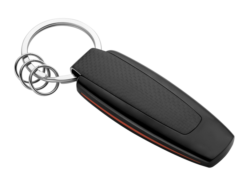 AMG sleutelhanger, Typo, zilverkleurig / zwart / rood, B66953338