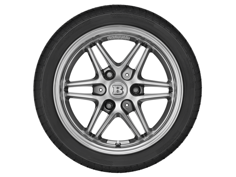 Lichtmetalen BRABUS Monoblock VII velg, 38,1 cm (15 inch), gepolijst, smart, 155/60 R15/, chroom, A4514013902C44B