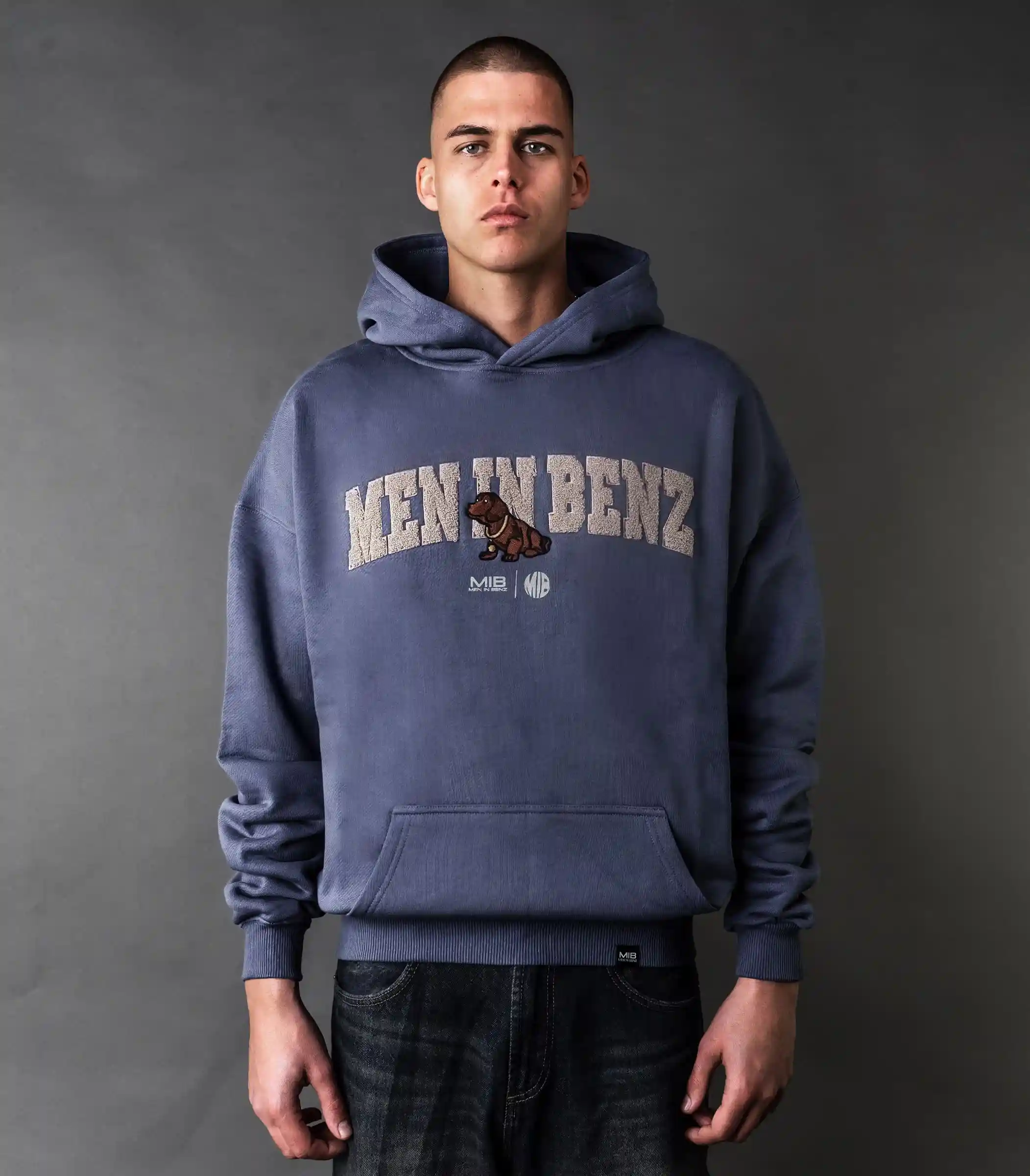 MIB Essential Hoodie (kroonblauw), blauw, MIB03001J-1XL004