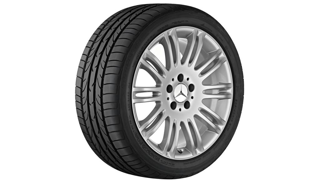 10-dubbelspaaks velg, 45,7 cm (18 inch), E-Klasse, 245/40 R18/, titaanzilver, B66474509