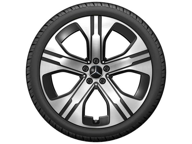 5-gaats velg, glanzend zwart, Goodyear, UltraGrip Performance + MO, 265/40 R21 105H XL, winter, Q440301410380