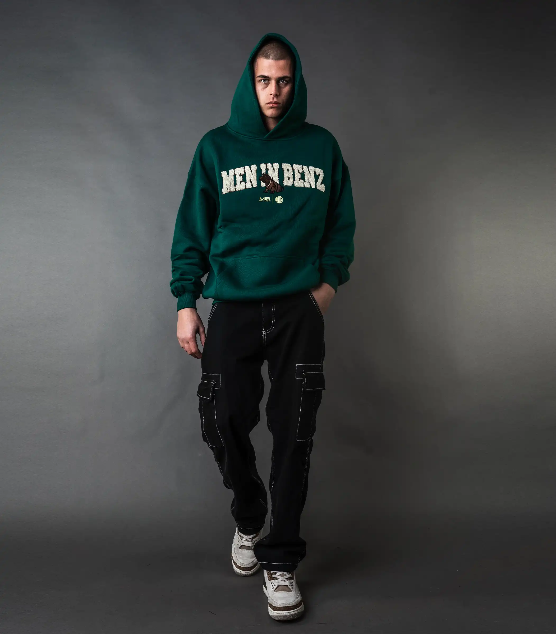 MIB Essential Hoodie (groen), groen, MIB03001J-1XL005