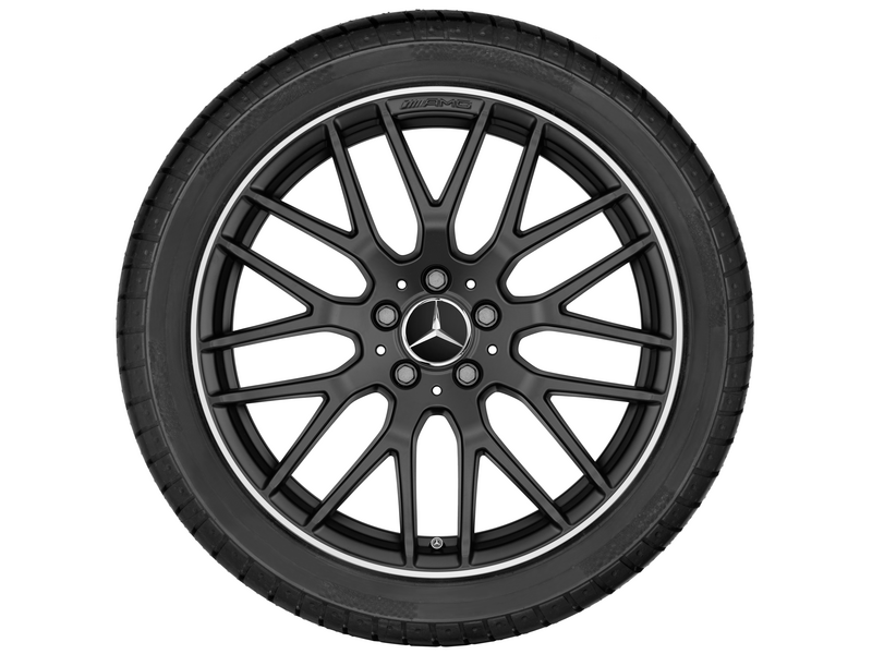 AMG-gesmede velg in kruisspaakdesign, 48,3 cm (19 inch), hoogglans velgrand, C-Klasse, 265/35 R19/, matzwart, A20540118007X71