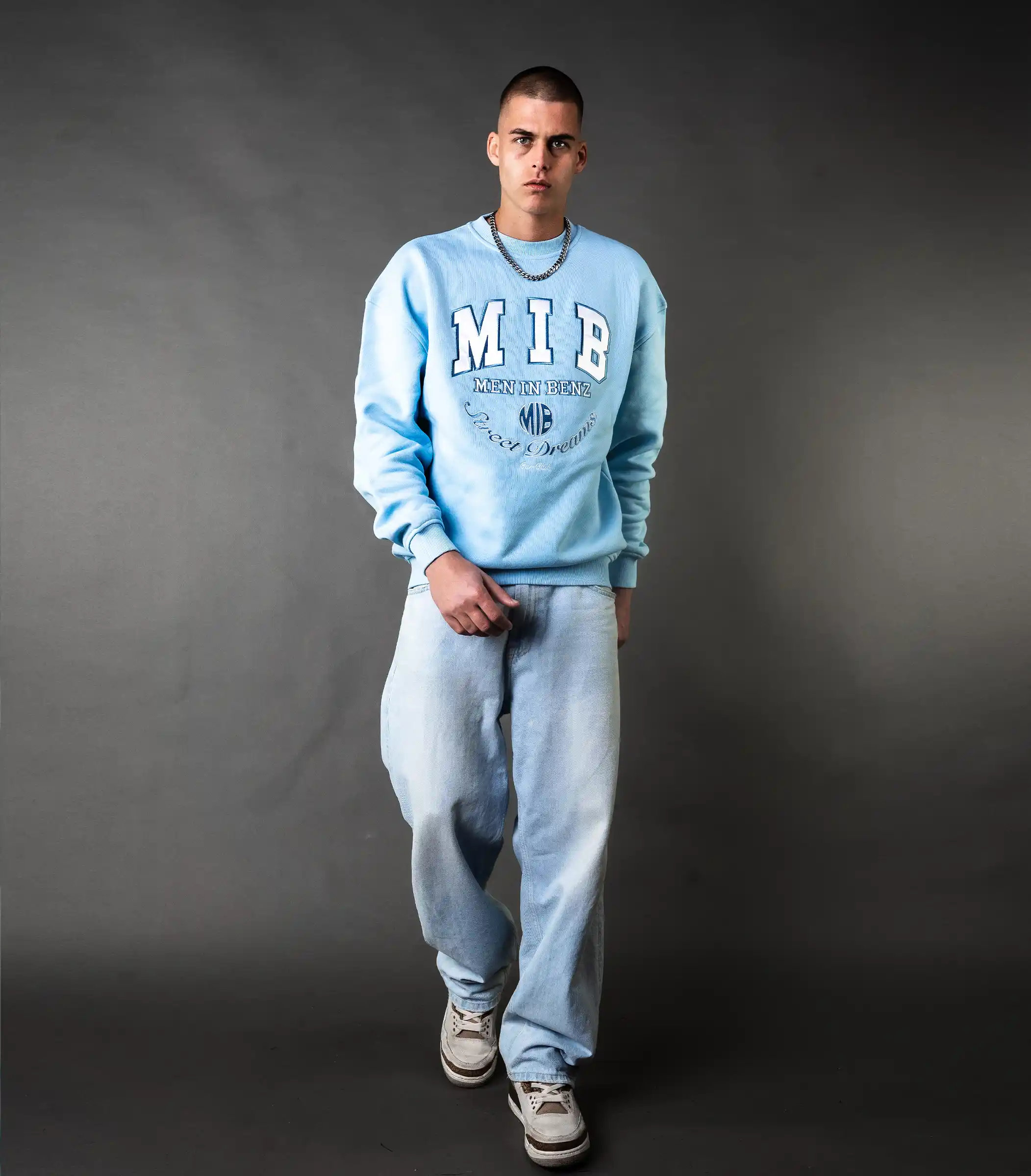 MIB Street Dreams Crewneck, blauw, MIB03008I-L00008