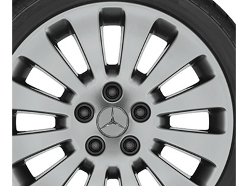 12-spaaks velg, 40,6 cm (16 inch), Citan/eCitan, 205/55 R16/, zilverkleurig, A4154011000