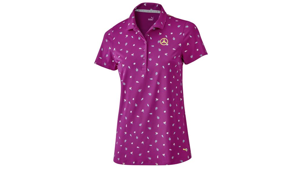 Damesgolfpolo, fuchsia, B66455043