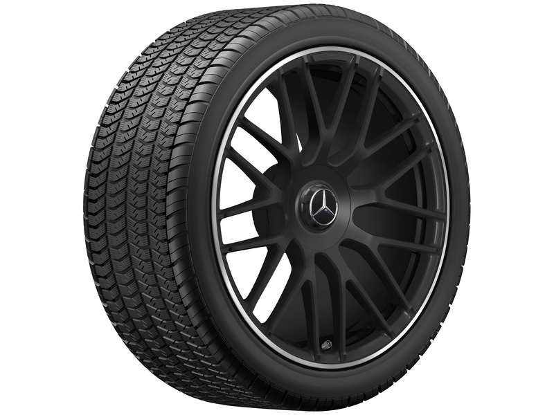 AMG-gesmede velg in kruisspaakdesign, 48,3 cm (19 inch), hoogglans velgrand, C-Klasse, 265/35 R19/, matzwart, SALEA20540118007X71