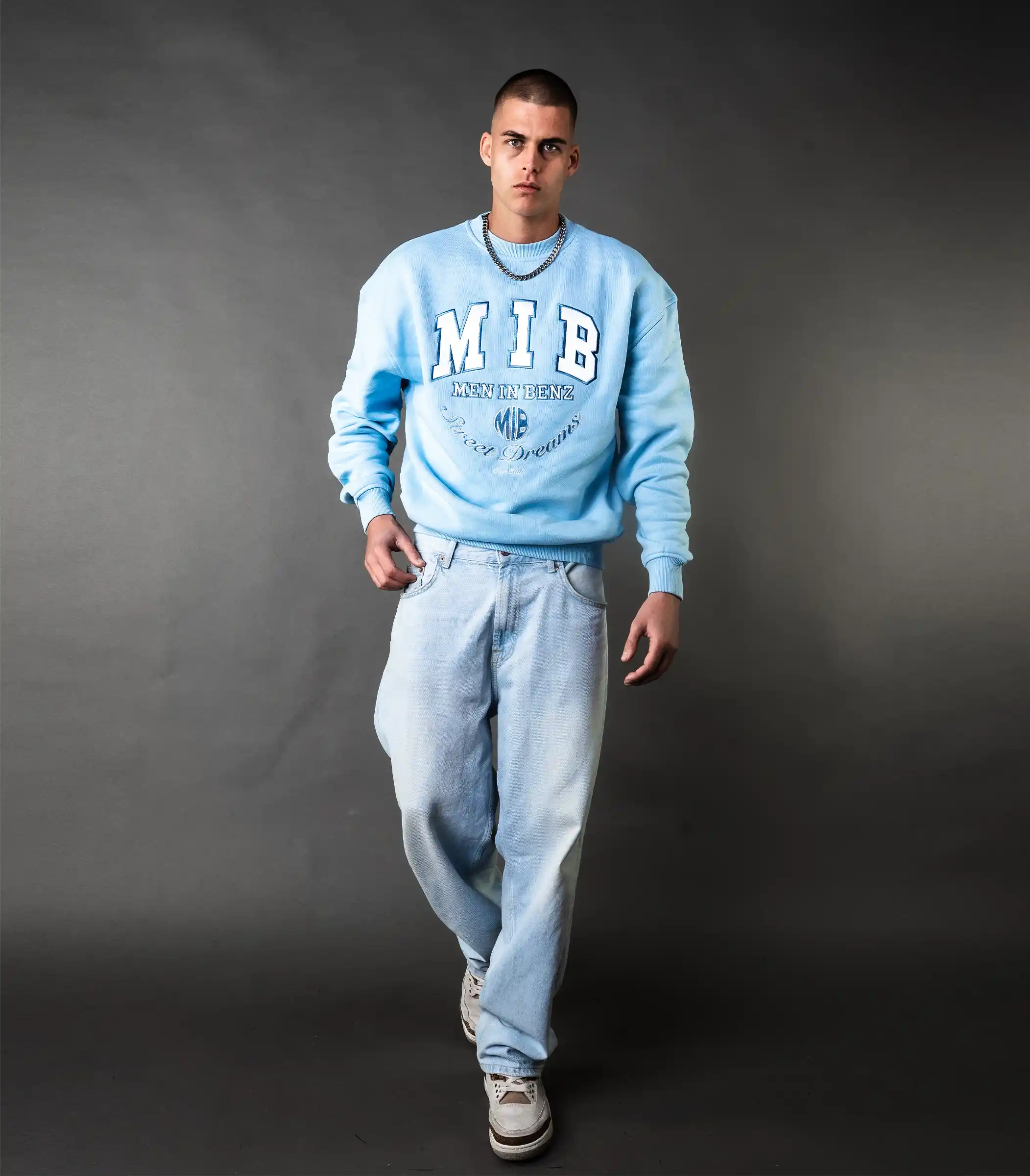 MIB Street Dreams Crewneck, blauw, MIB03008I-L00008