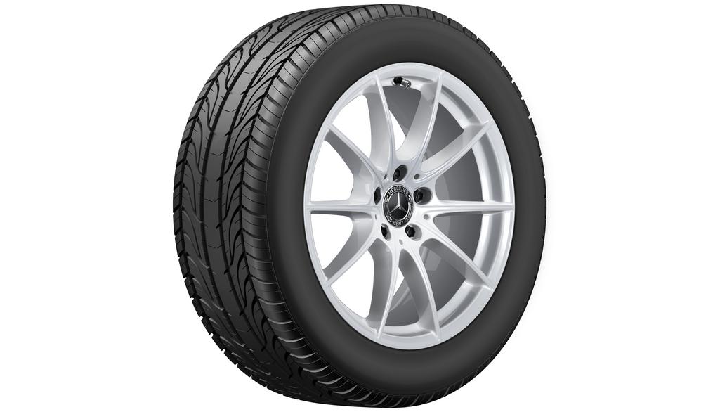 10-spaaks velg, vanadiumzilver, Bridgestone, Blizzak LM001 MO, 255/50 R18 106V XL, winter, Q440141911420G1