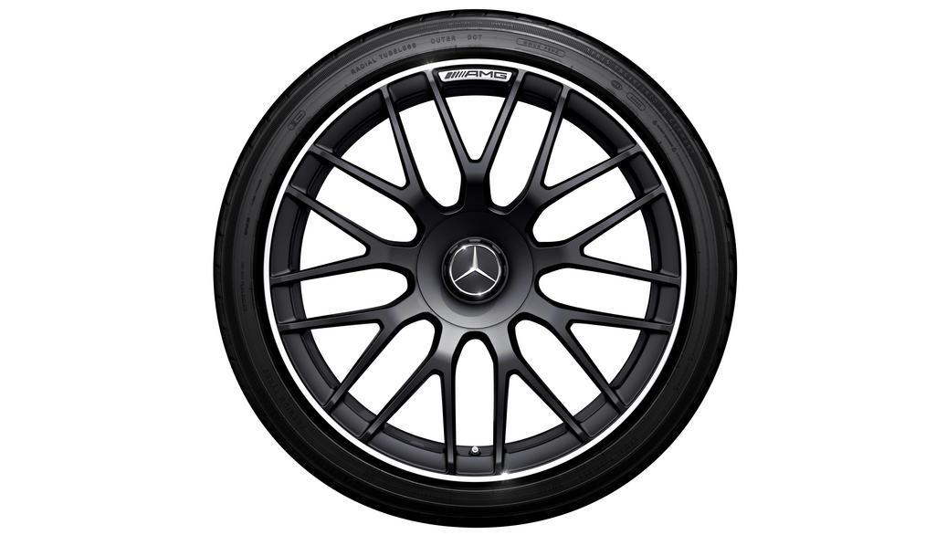 AMG-gesmede velg in kruisspaakdesign, 48,3 cm (19 inch), hoogglans velgrand, C-Klasse, 265/35 R19/, matzwart, A20540118007X71