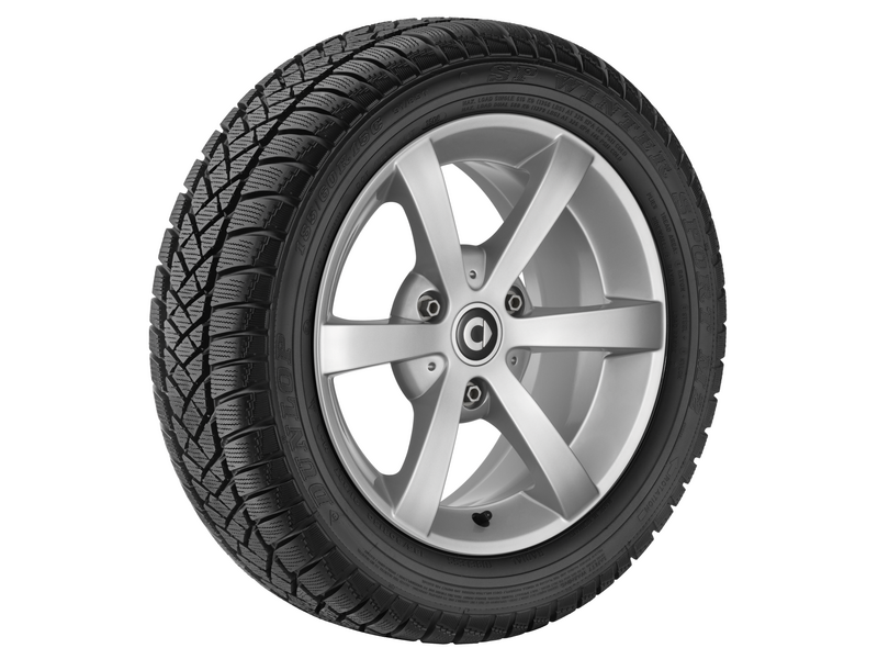 6-spaaks lichtmetalen velg, Design 3, 38,1 cm (15 inch), smart, 195/50 R15/, titaanzilver, SALEA4514010602CA4L