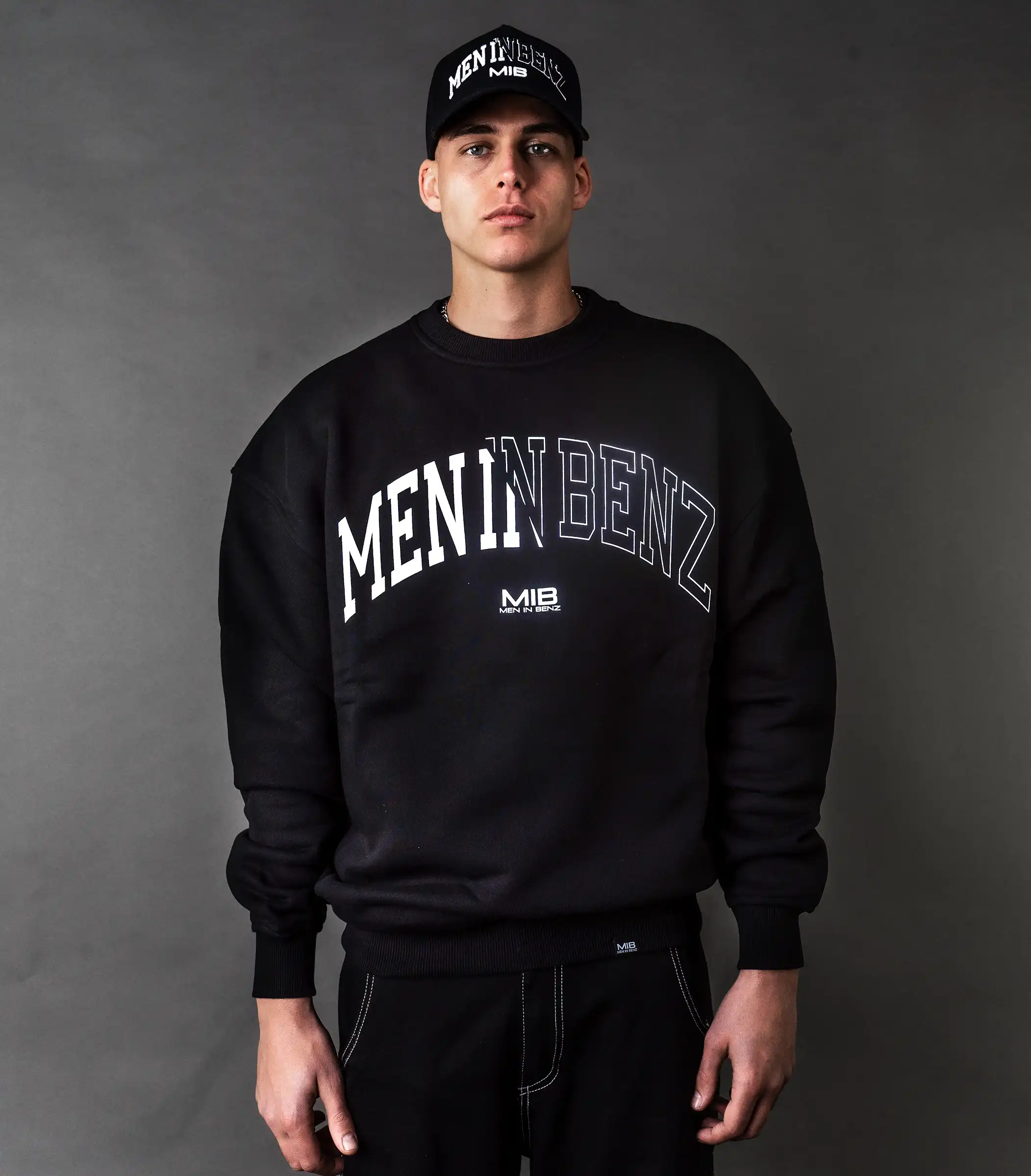 MIB Refresh Era Crewneck, zwart, MIB03008A