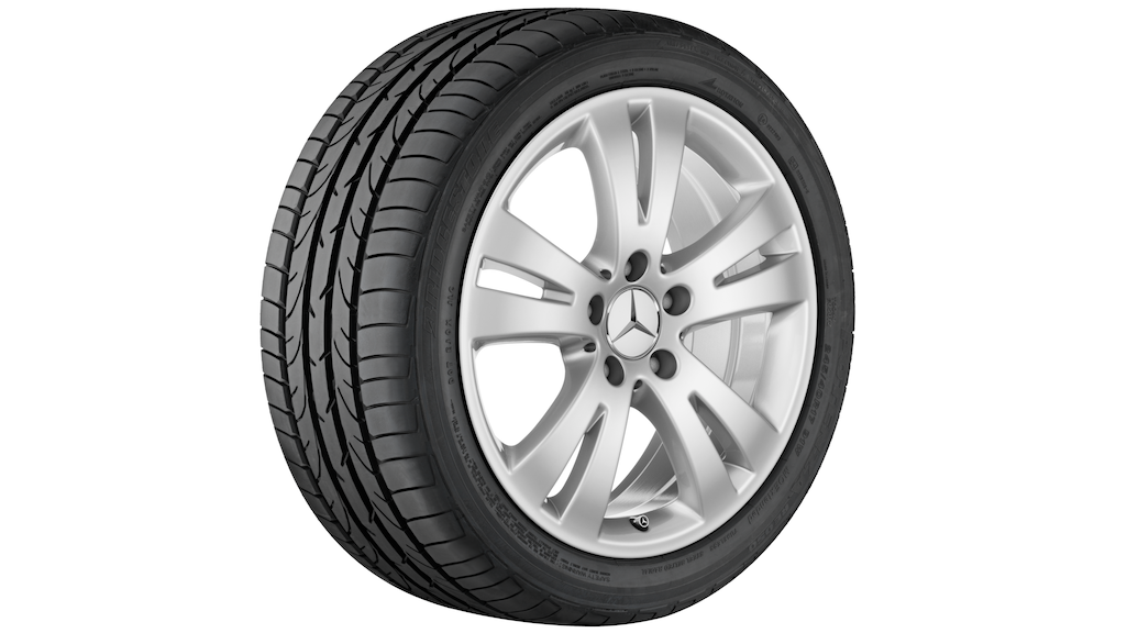 5-dubbelspaaks velg, 43,2 cm (17 inch), C-Klasse, 225/45 R17/, titaanzilver, A20440104029765