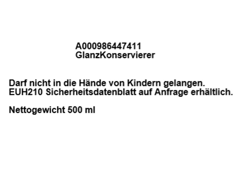 GlanzKonservierer, A000986447411