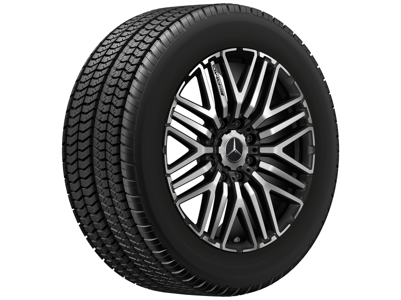 AMG-gesmede velg in kruisspaakdesign, 55,9 cm (22 inch), hoogglans, G-Klasse, 325/55 R22/, matzwart, A46340140007X36