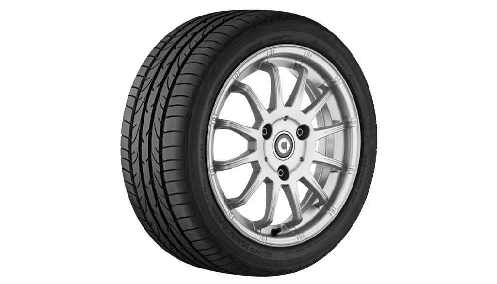 12-spaaks lichtmetalen velg, Design 7, 38,1 cm (15 inch), smart, 155/60 R15/, titaanzilver, A4514010200CA4L