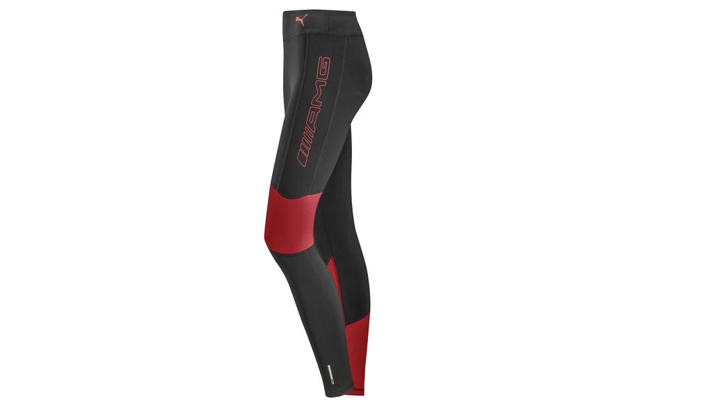 AMG sportbroek voor dames, zwart/rood, B66959546