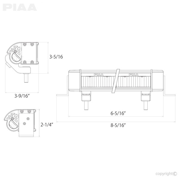 PIAA LED Lichtbalk RF6 Mist, Sprinter/G-Klasse/Vito, D4x4-PIAABAR6YW.XYZ.1001