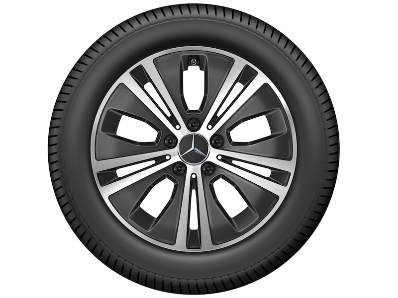 5-dubbelspaaks velg, zwart, Dunlop, SP Winter Sport 4D MO, 225/55 R17 97H, winter, Q440141210180G1