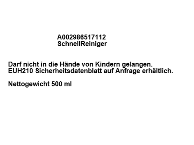 Snelreiniger, A002986517112