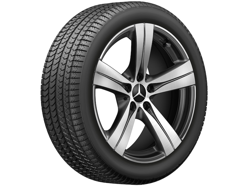 5-spaaks velg, glanzend zwart, Continental, EcoContact 6 MO, 225/45 R18 95Y XL, zomer, Q4402411102100J2022