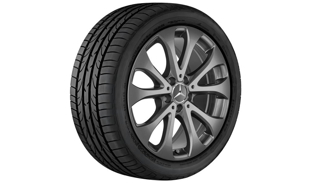 5-dubbelspaaks velg, 45,7 cm (18 inch), GLC, 235/60 R18/, grijs Himalaya, A25340115007756