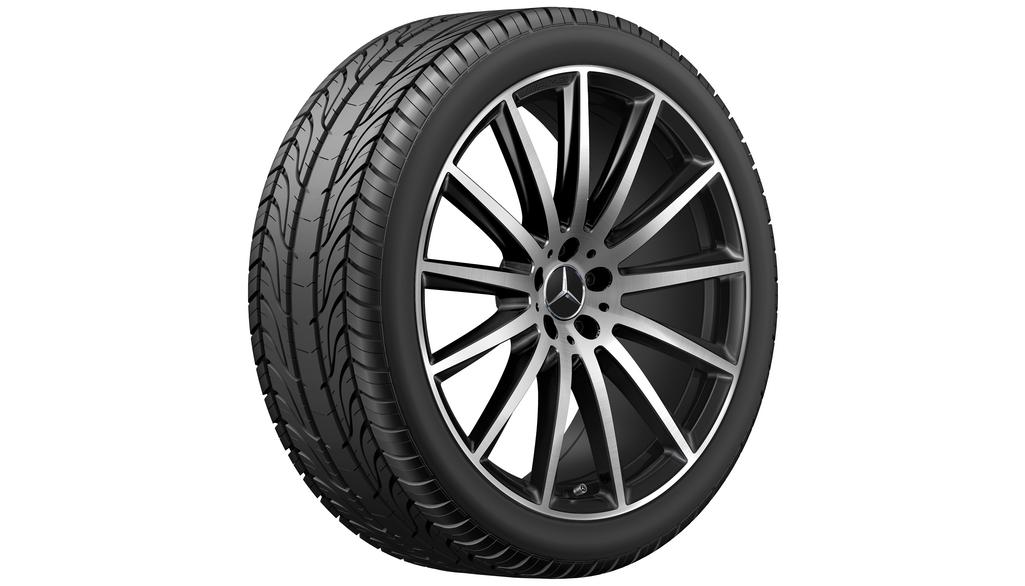 AMG-dubbelspaaks velg, zwart, gepolijst, Pirelli, Scorpion Winter MO, 285/45 R22 114V XL, winter, Q440301712500