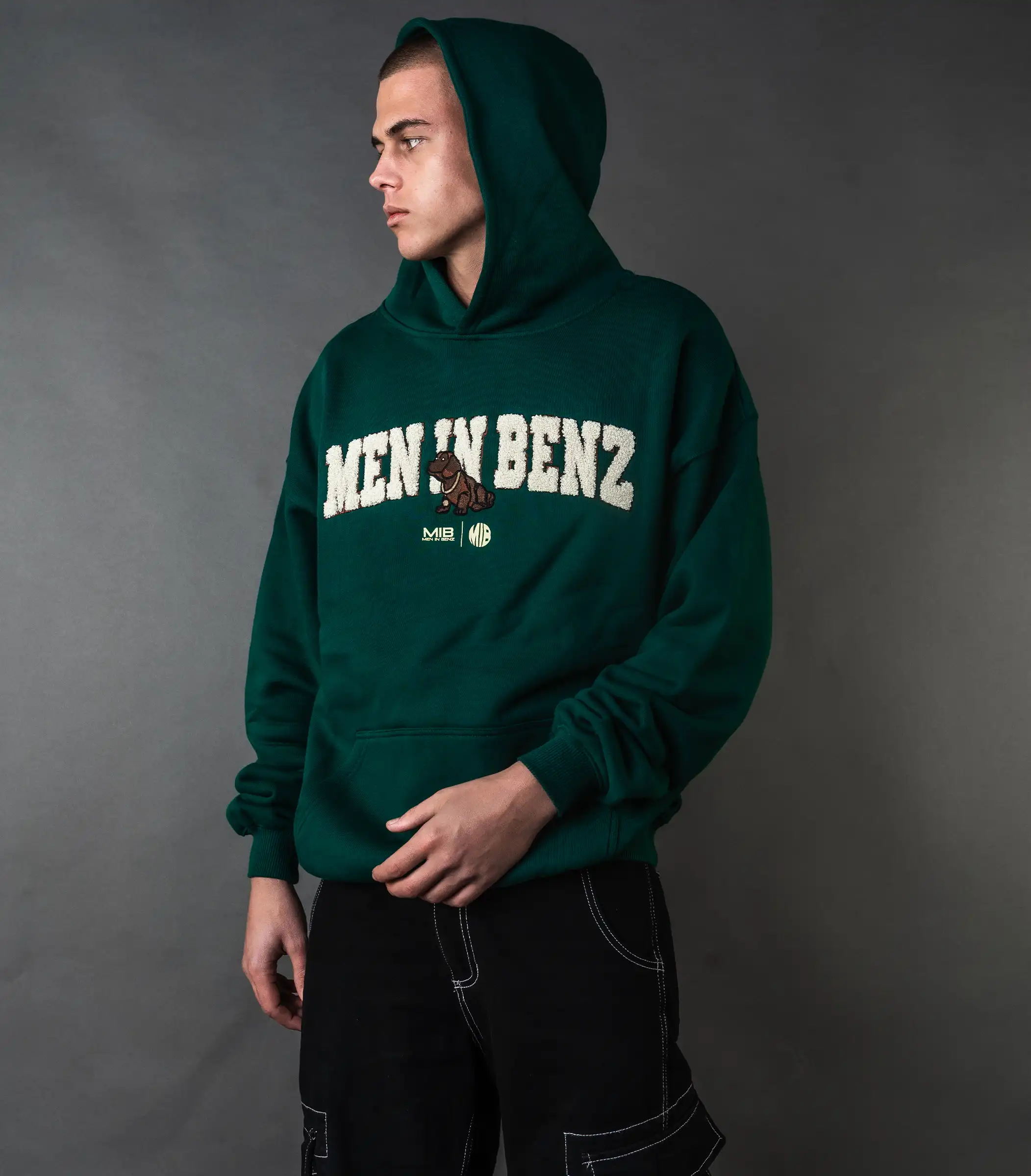 MIB Essential Hoodie (groen), groen, MIB03001J-1XL005