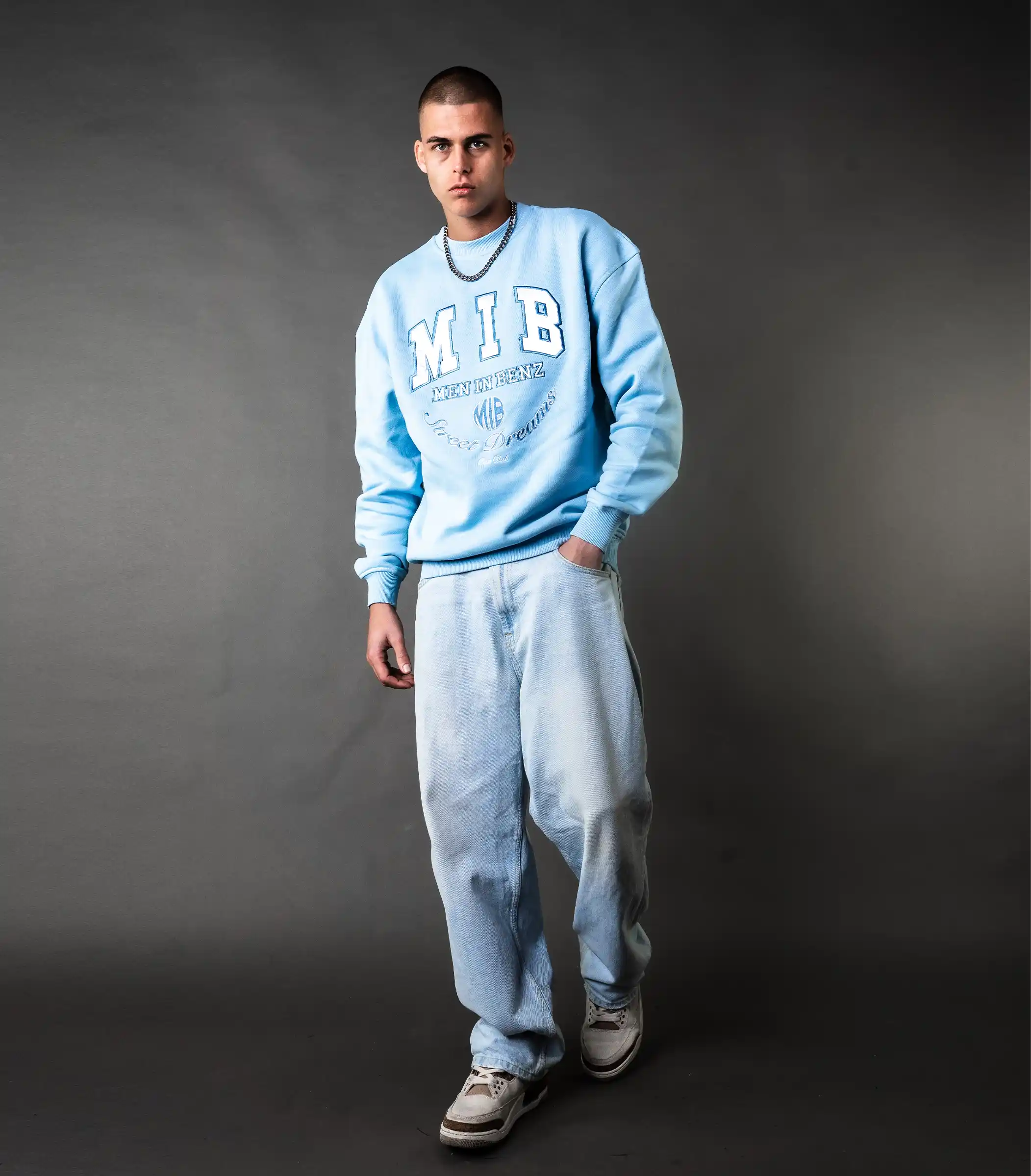 MIB Street Dreams Crewneck, blauw, MIB03008I-L00008