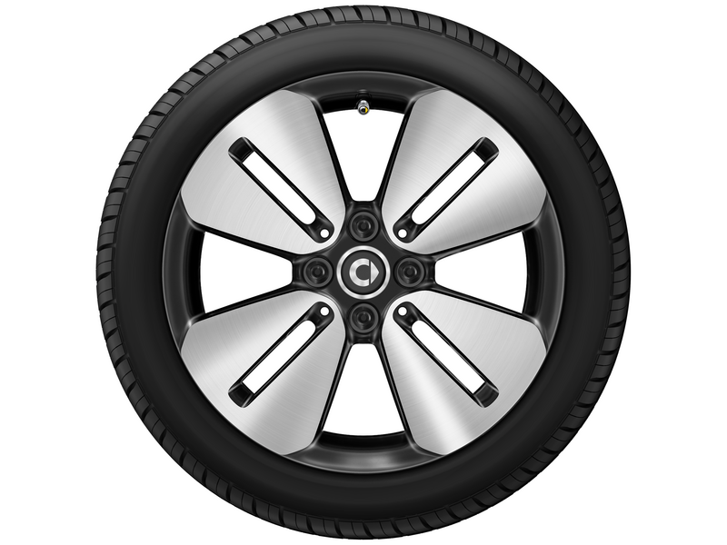 4-spaaks lichtmetalen velg, 40,6 cm (16 inch), hoogglans, smart, 205/45 R16/, zwart, A4534016501