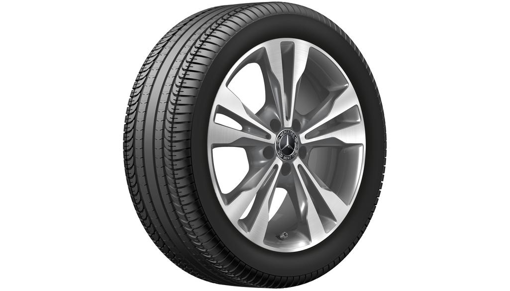 5-dubbelspaaks wiel Tremolit-metallic gepolijst, Michelin, Pilot Alpin PA4 MO, 245/45 R18 100V XL, Winter, Q44019151020A