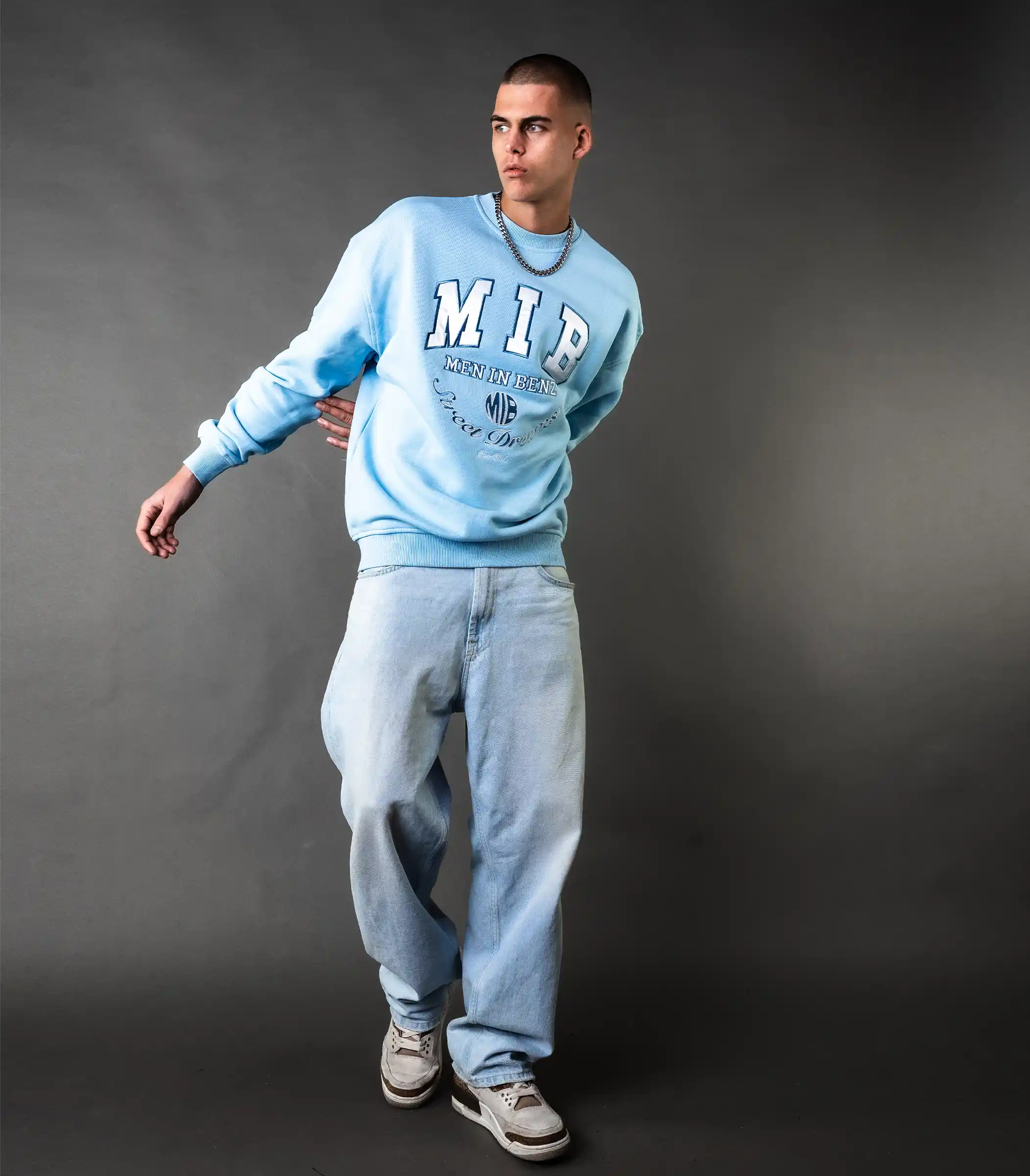 MIB Street Dreams Crewneck, blauw, MIB03008I-L00008