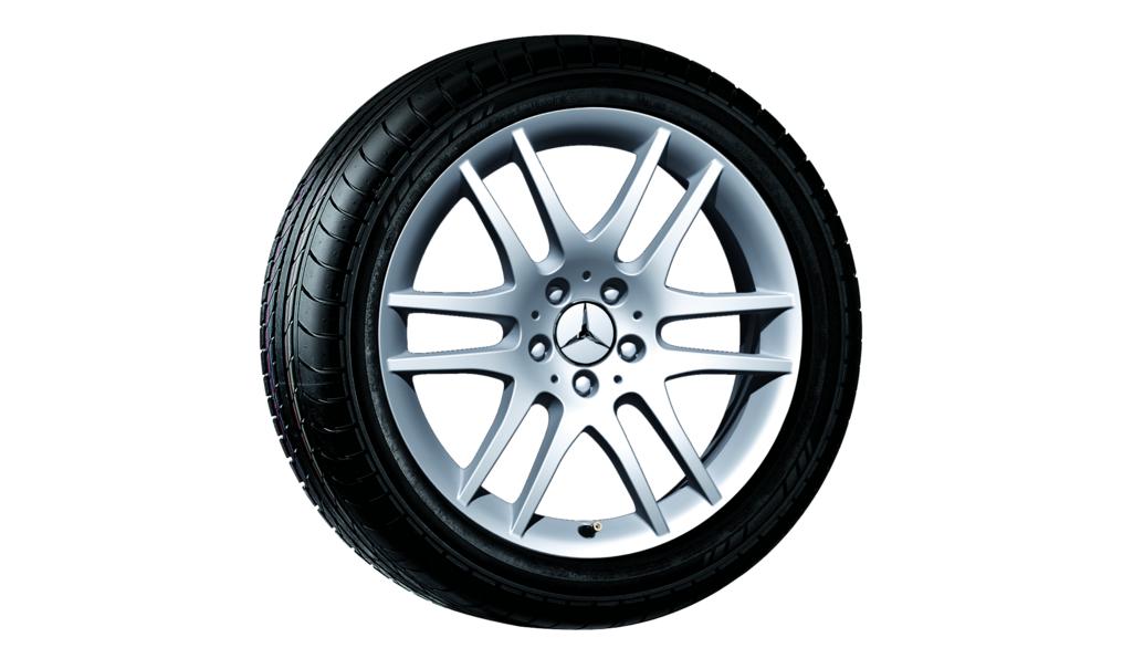 6-dubbelspaaks velg, 45,7 cm (18 inch), SLK-SLC, 245/35 R18/, titaanzilver, B66474384