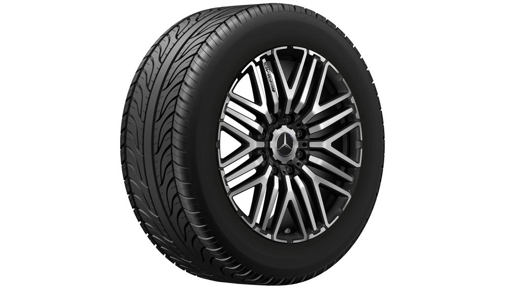 AMG-gesmede velg in kruisspaakdesign, 55,9 cm (22 inch), hoogglans, G-Klasse, 325/55 R22/, matzwart, A46340140007X36