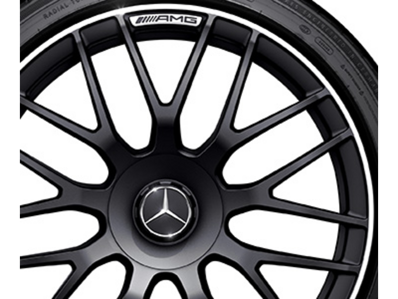 AMG-gesmede velg in kruisspaakdesign, 48,3 cm (19 inch), hoogglans velgrand, C-Klasse, 265/35 R19/, matzwart, A20540118007X71