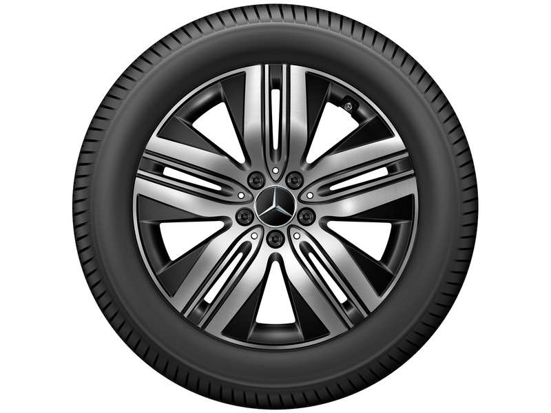 5-dubbelspaaks velg, Aero, 45,7 cm (18 inch), hoogglans, EQB/ EQA, 235/55 R18/, zwart, A24340114007X23