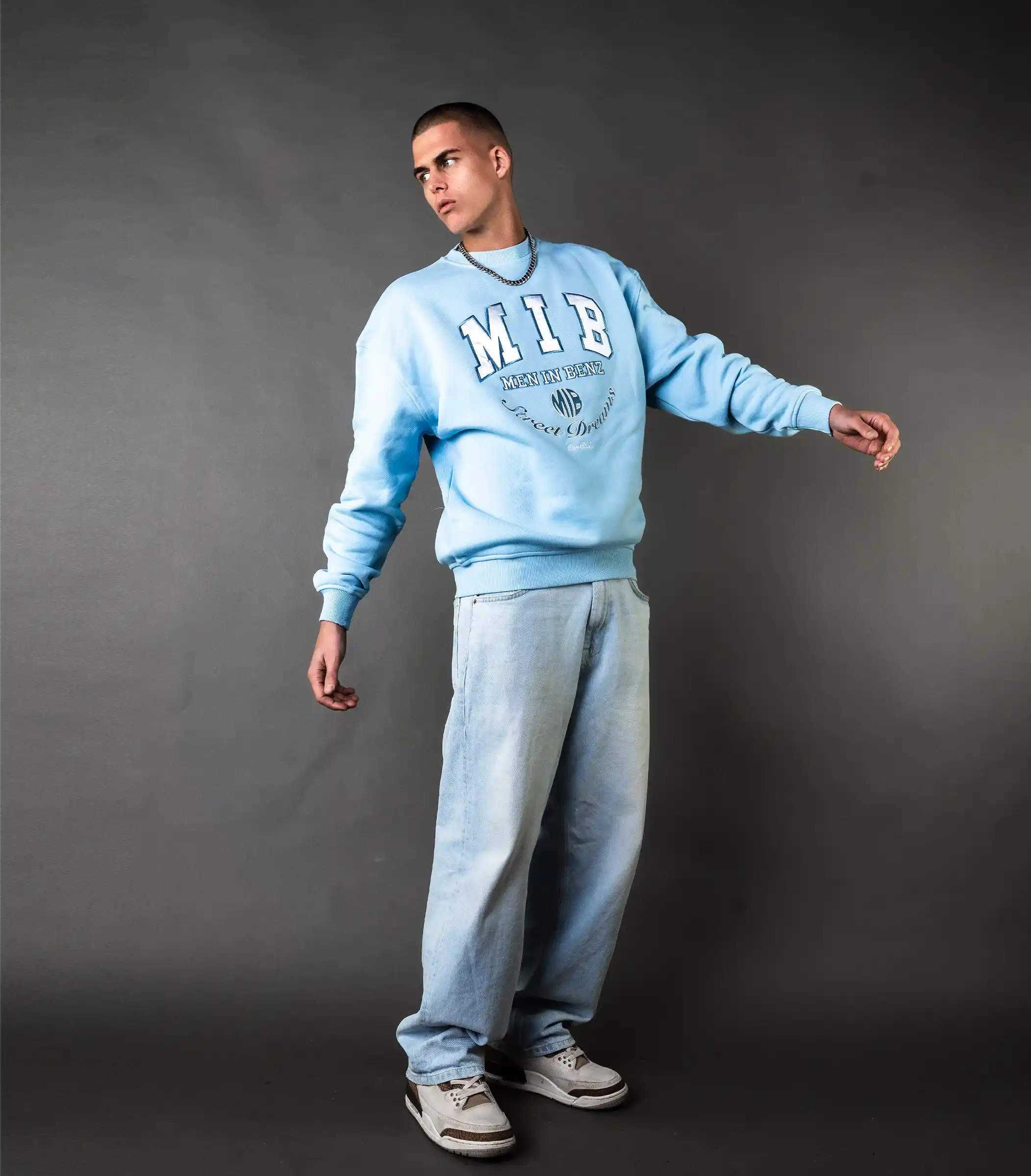 MIB Street Dreams Crewneck, blauw, MIB03008I-L00008