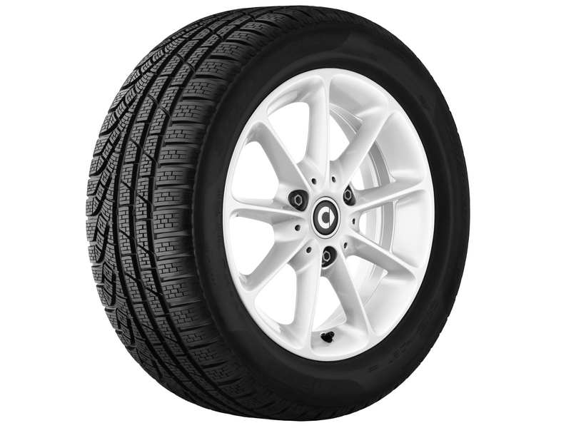 9-spaaks lichtmetalen velg, Design 14, 38,1 cm (15 inch), smart, 175/55 R15/, wit, A4514010502CD5L