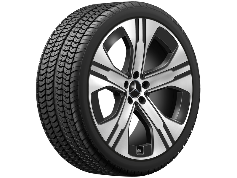 5-gaats velg, glanzend zwart, Goodyear, UltraGrip Performance + MO, 265/40 R21 105H XL, winter, Q440301410390