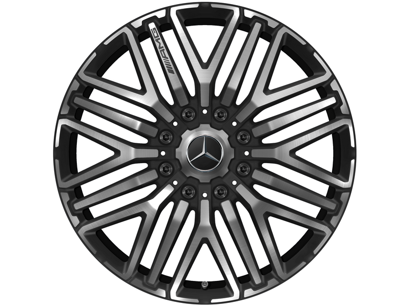 AMG-gesmede velg in kruisspaakdesign, 55,9 cm (22 inch), hoogglans, G-Klasse, 325/55 R22/, matzwart, A46340140007X36