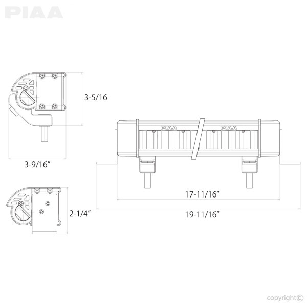 PIAA LED LightBar RF18 FloodFo, Sprinter/ G-Klasse/Vito, D4x4-PIAABAR18Y.XYZ.1001