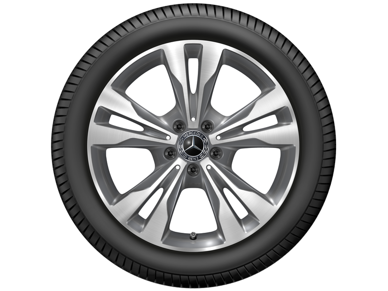 5-dubbelspaaks wiel Tremolit-metallic gepolijst, Michelin, Pilot Alpin PA4 MO, 245/45 R18 100V XL, Winter, Q44019151020A