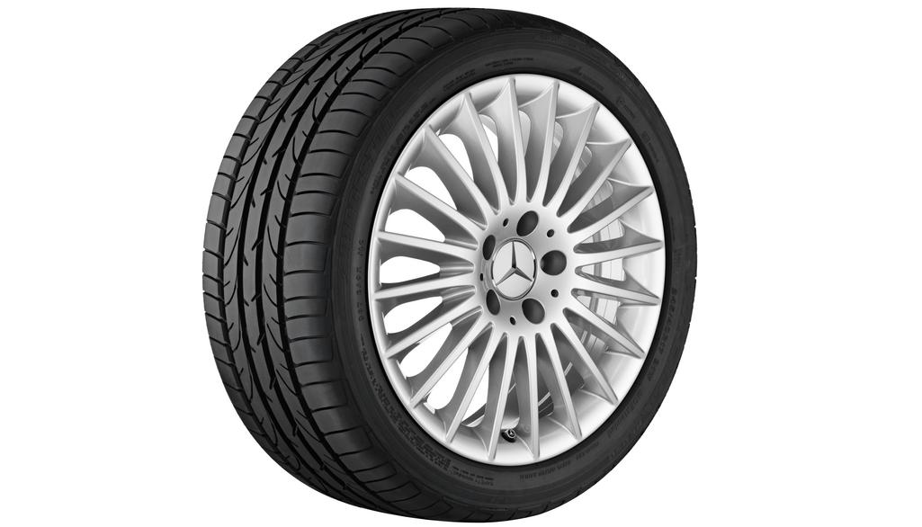 Multispaaks velg, 45,7 cm (18 inch), E-Klasse, 245/40 R18/, vanadiumzilver, A21240155027X45