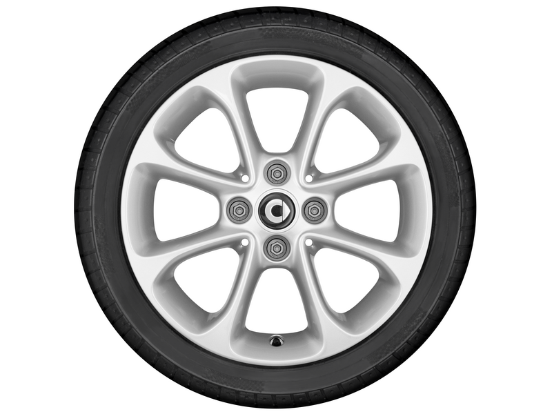 8-spaaks lichtmetalen velg, 38,1 cm (15 inch), smart, 185/60 R15/, vanadiumzilver, A4534014000