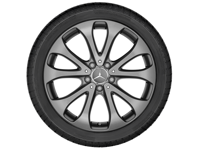 5-dubbelspaaks velg, 45,7 cm (18 inch), GLC, 235/60 R18/, grijs Himalaya, A25340115007756