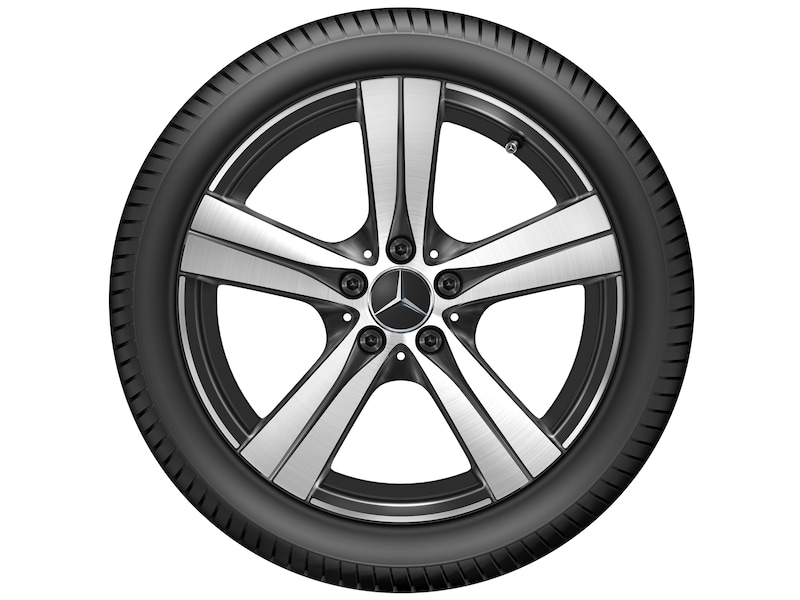 5-spaaks velg, glanzend zwart, Continental, EcoContact 6 MO, 225/45 R18 95Y XL, zomer, Q4402411102100J2022