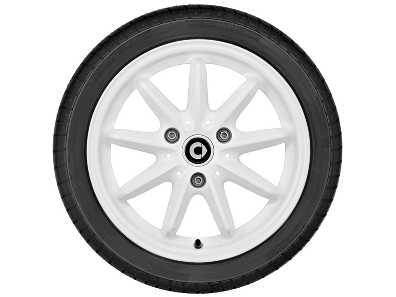 9-spaaks lichtmetalen velg, design 2, 38,1 cm (15 inch), smart, 175/55 R15/, wit, A4514011502CD5L