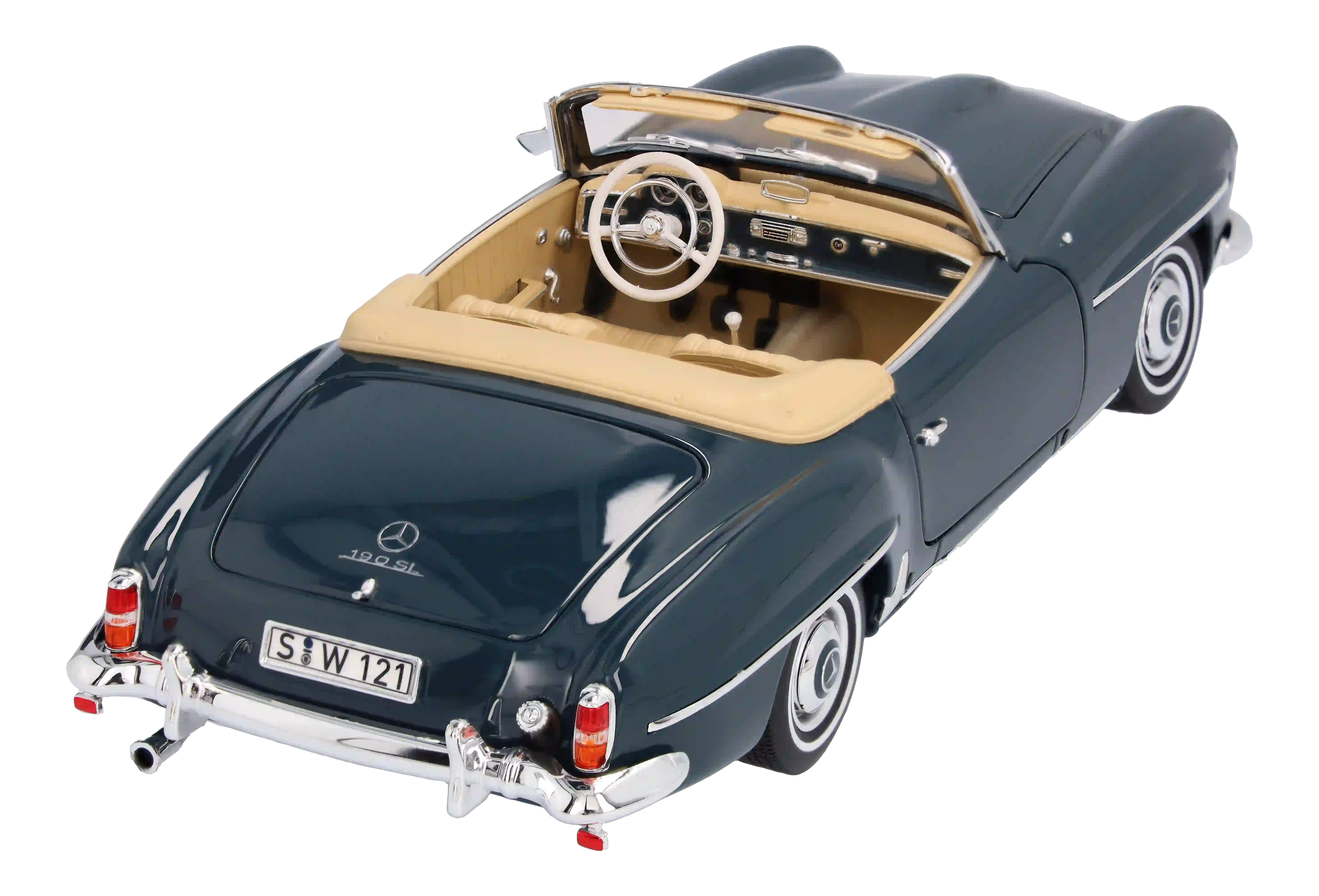 190 SL Roadster W 121 (1954-1963), grijsblauw, B66040679